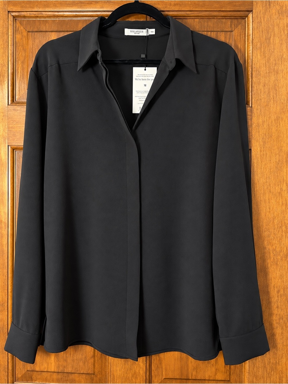 MM Lafleur Lagarde 4.0 Black Long-Sleeve Blouse